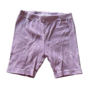 3/$20 CARTER’S 3T Girl Purple & White Striped Cotton Shorts